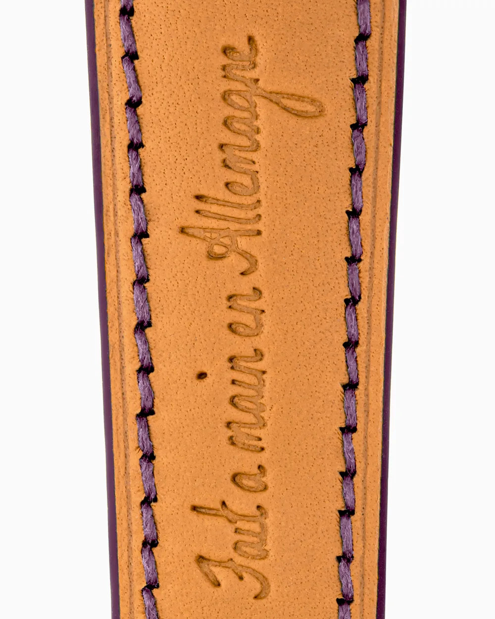 Swift Series luxury Apple Watch leather band closeup