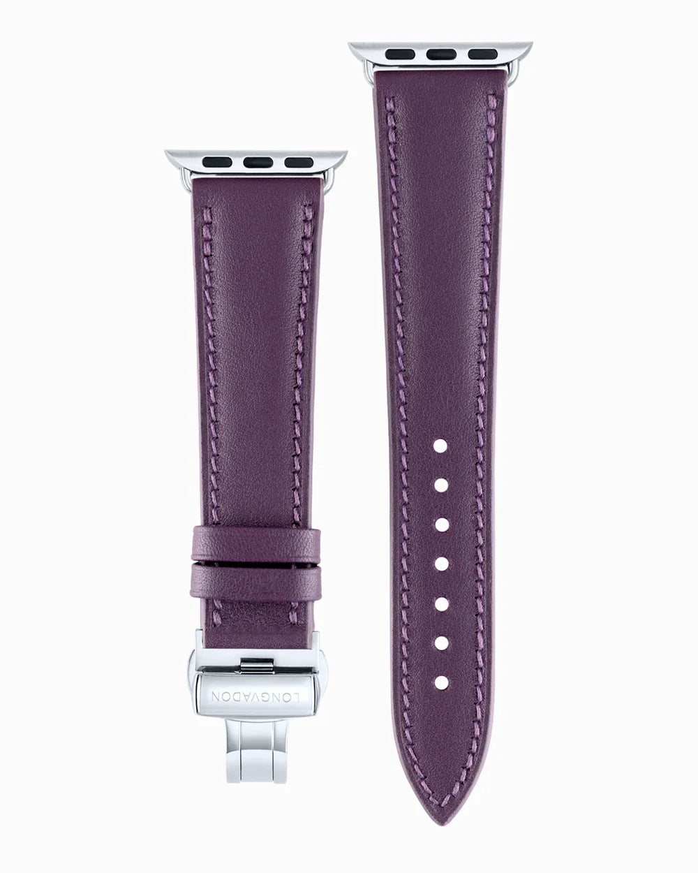 Swift Series luxury Apple Watch leather band straight from above