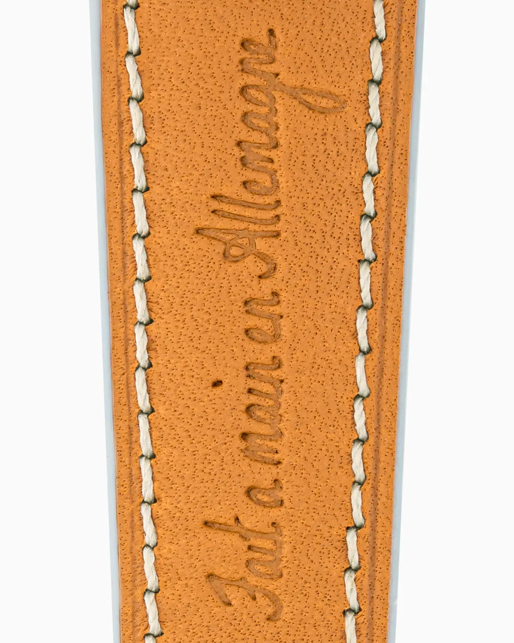 Swift Series luxury Apple Watch leather band closeup