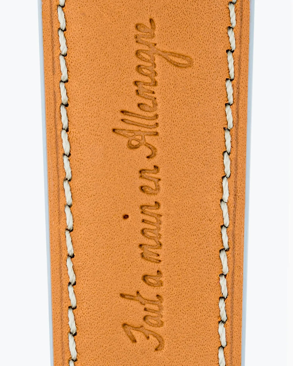 Swift Series luxury Apple Watch leather band closeup