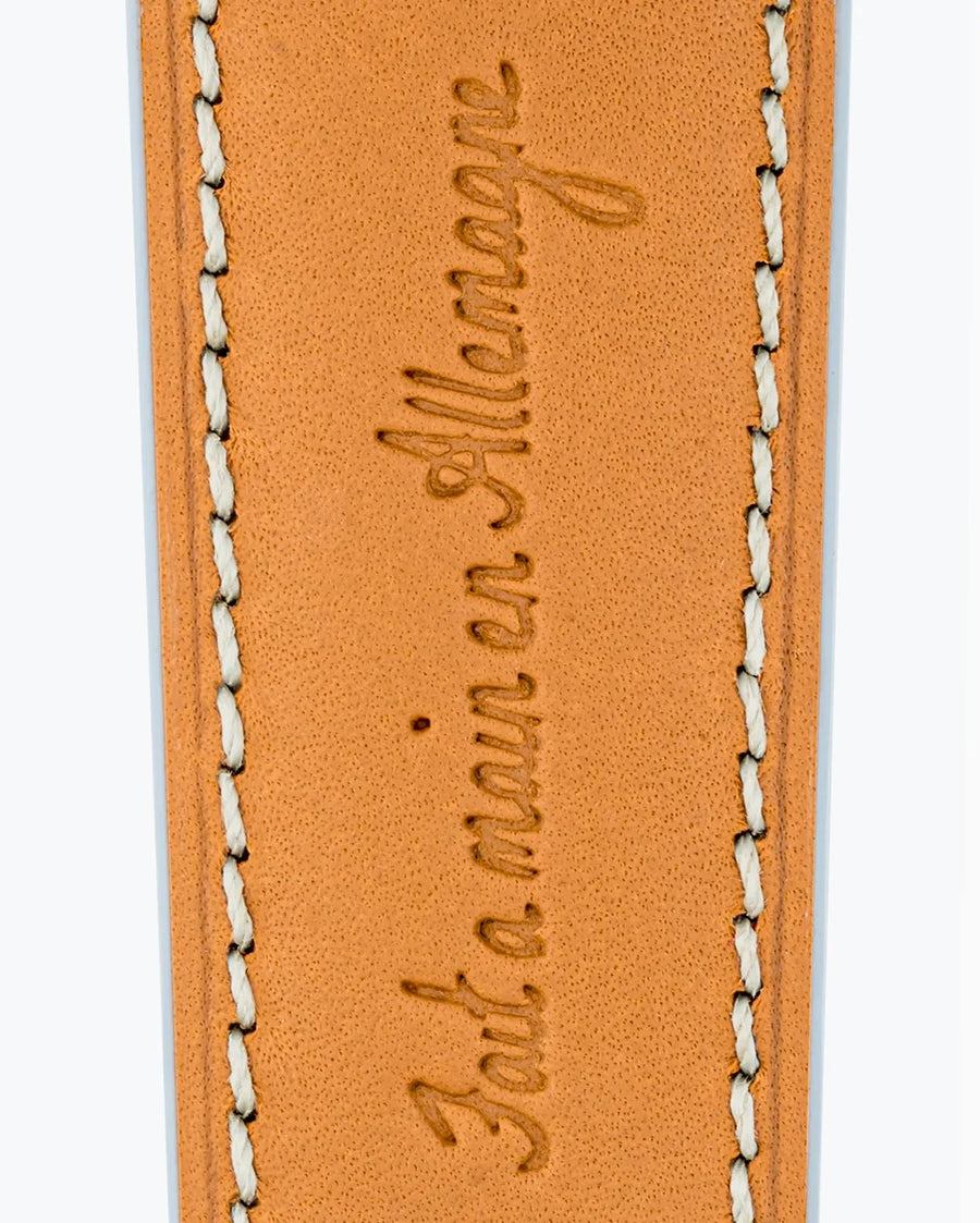 Swift Series luxury Apple Watch leather band closeup
