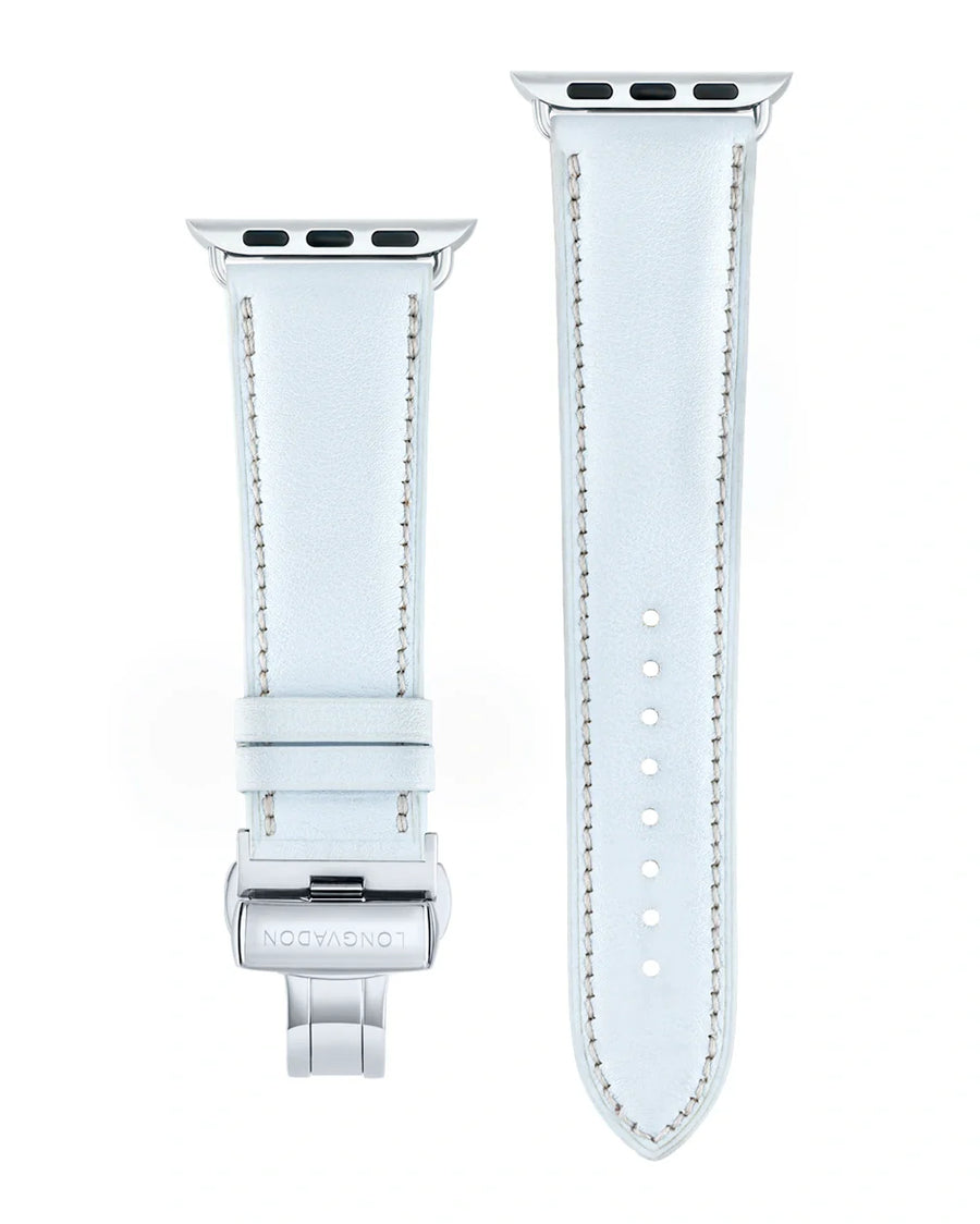 Swift Series luxury Apple Watch leather band straight from above