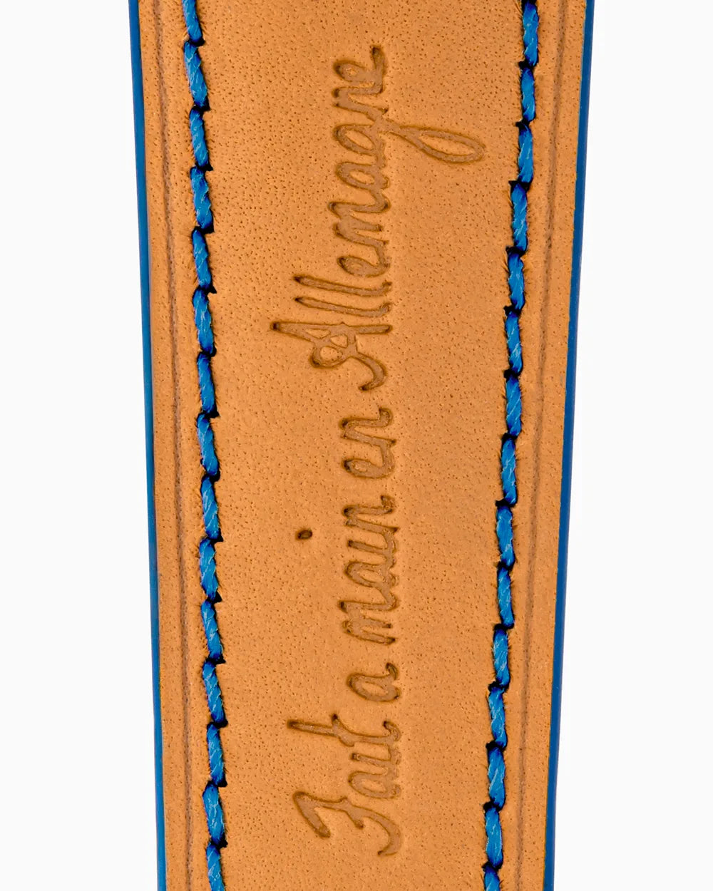 Swift Series luxury Apple Watch leather band closeup