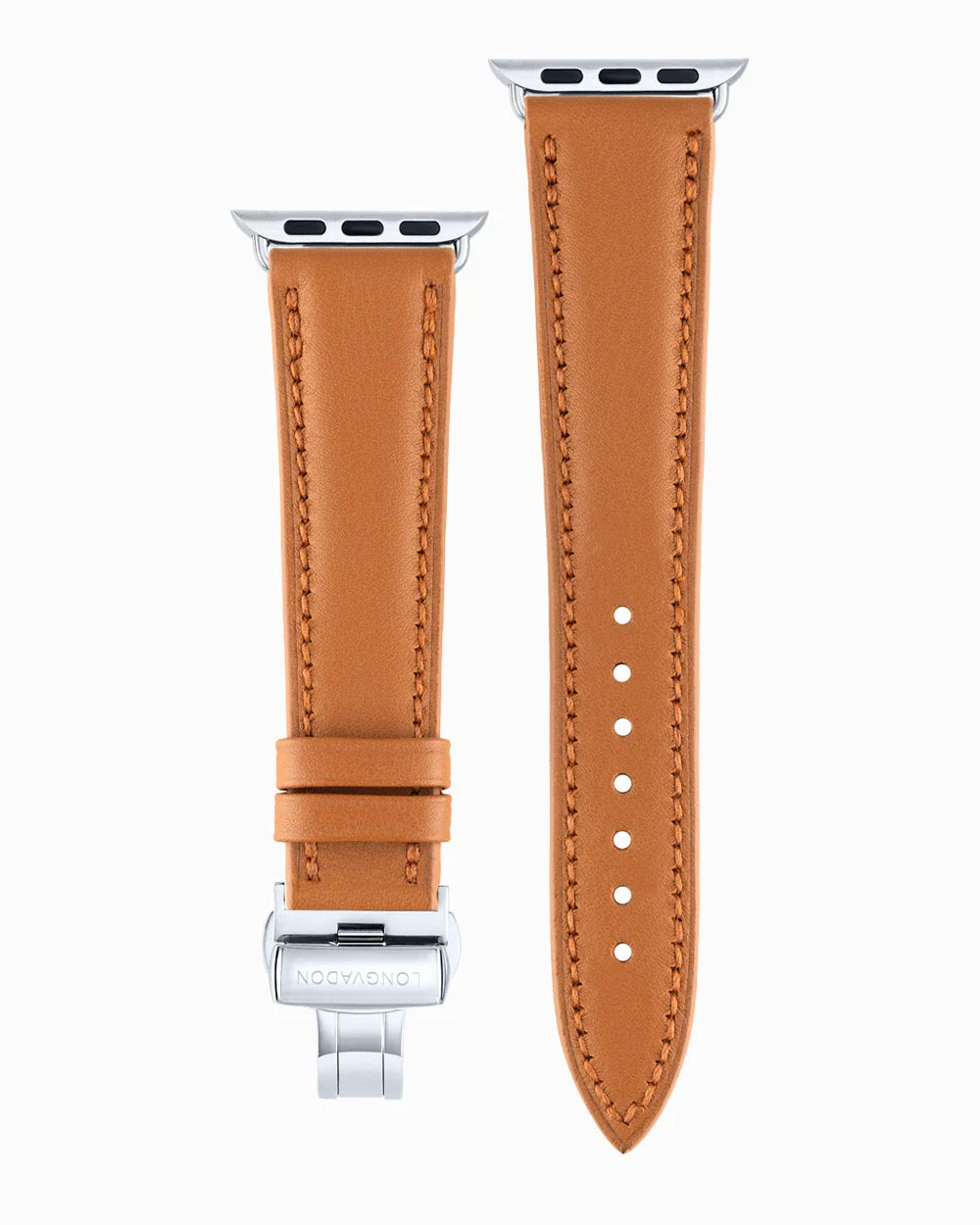 Swift Series luxury Apple Watch leather band straight from above