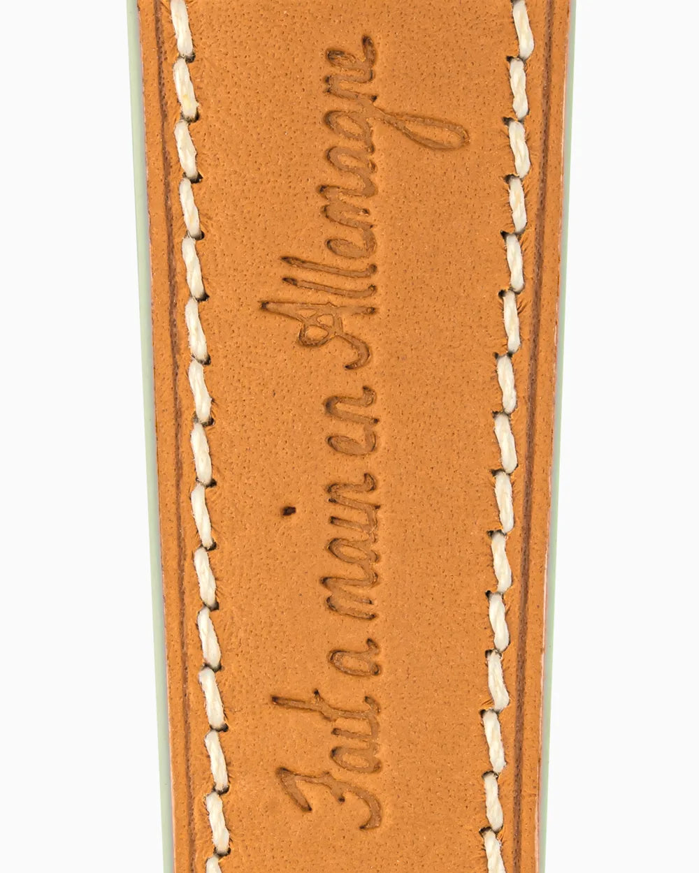 Swift Series luxury Apple Watch leather band closeup