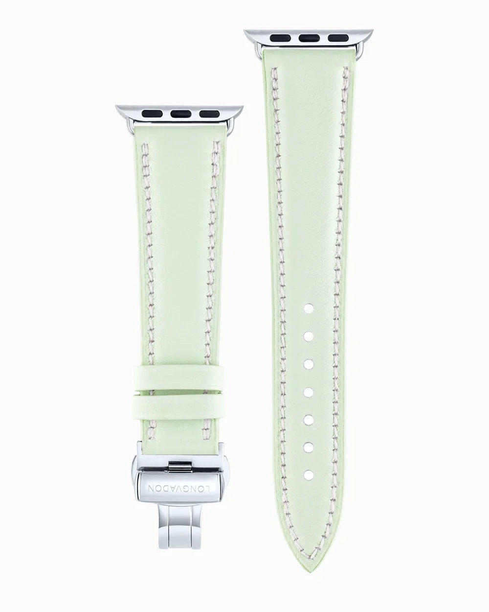 Swift Series luxury Apple Watch leather band straight from above