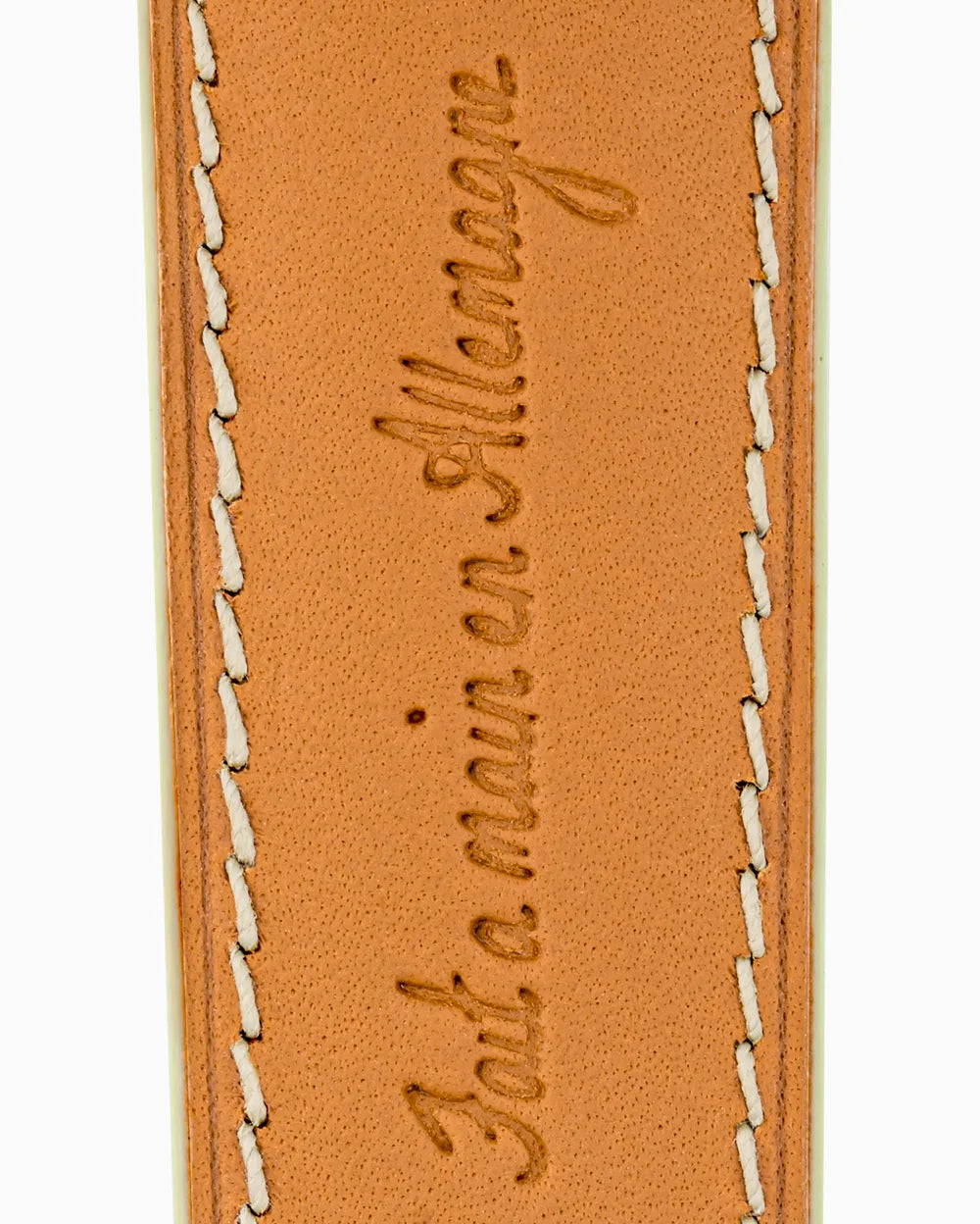 Swift Series luxury Apple Watch leather band closeup