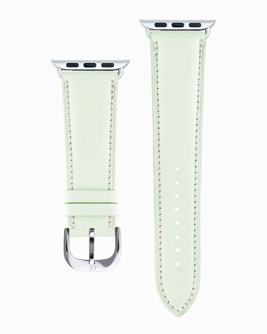 Swift Series luxury Apple Watch leather band straight from above