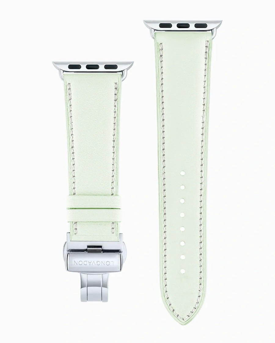 Swift Series luxury Apple Watch leather band straight from above