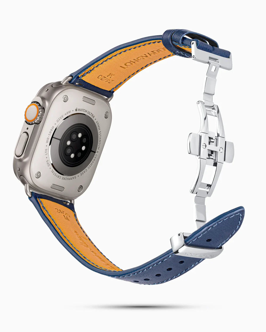 Swift Series luxury Apple Watch leather band circular image