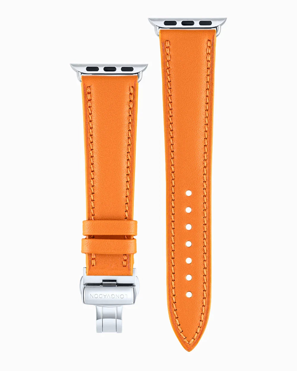 Swift Series luxury Apple Watch leather band straight from above