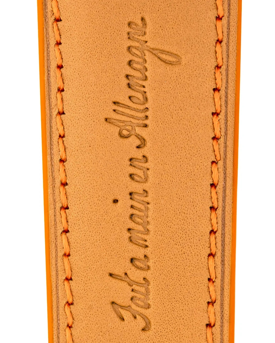 Swift Series luxury Apple Watch leather band closeup