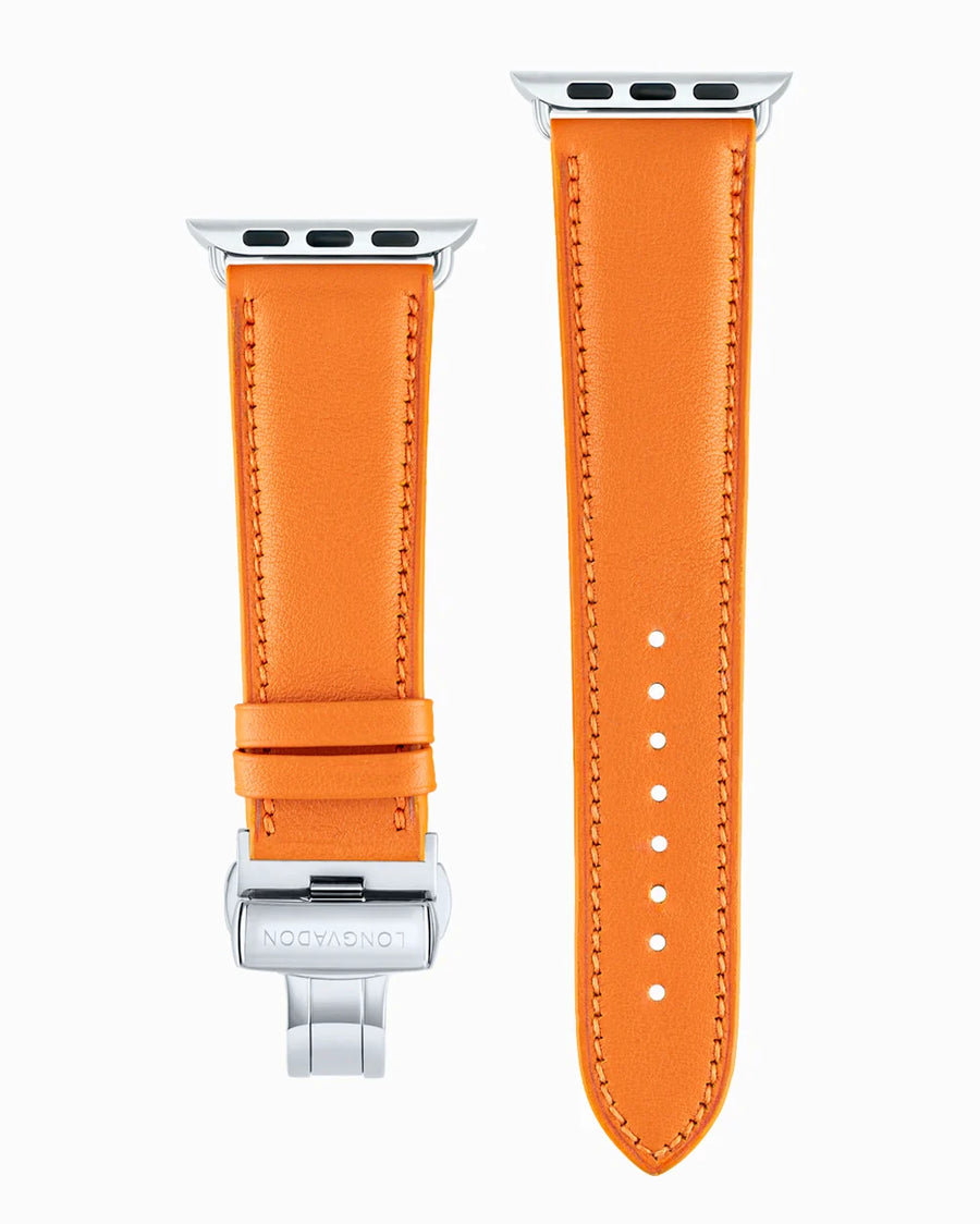 Swift Series luxury Apple Watch leather band straight from above
