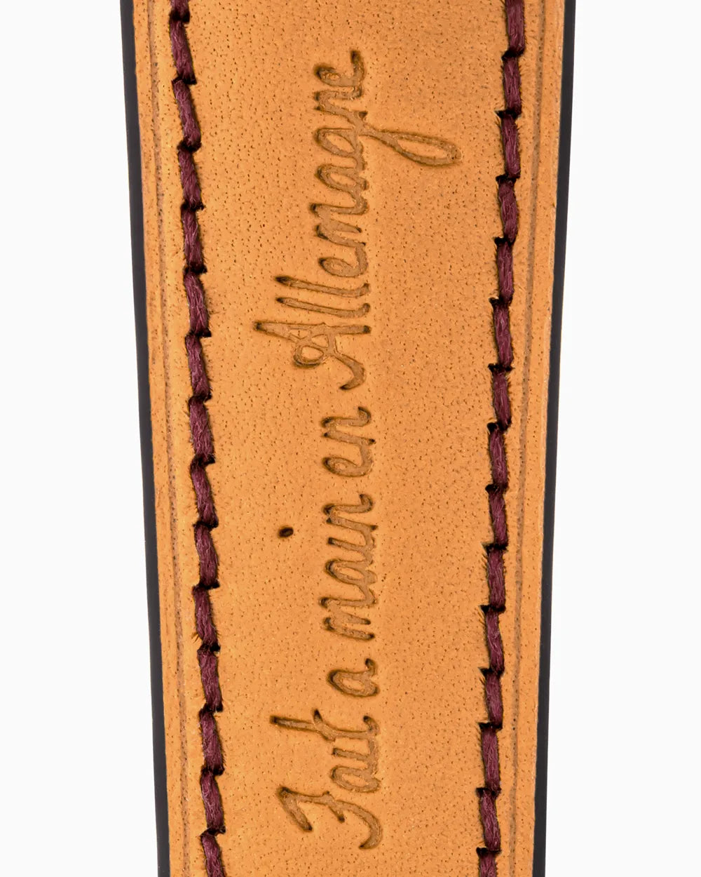 Swift Series luxury Apple Watch leather band closeup