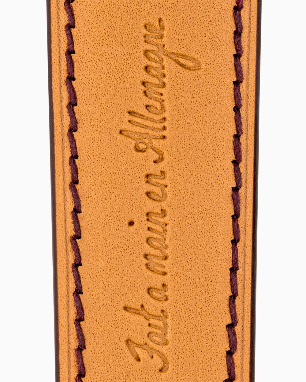 Swift Series luxury Apple Watch leather band closeup