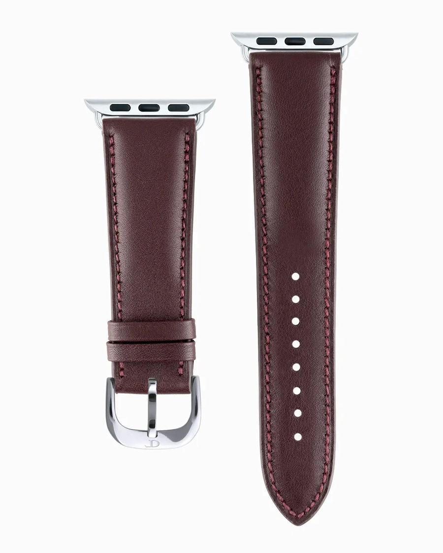 Swift Series luxury Apple Watch leather band straight from above