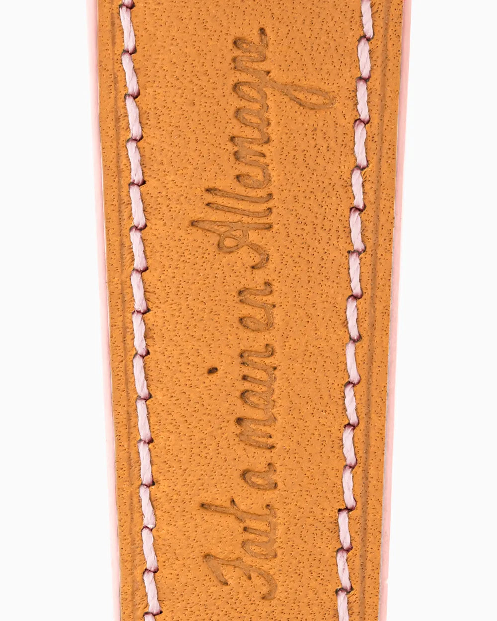 Swift Series luxury Apple Watch leather band closeup