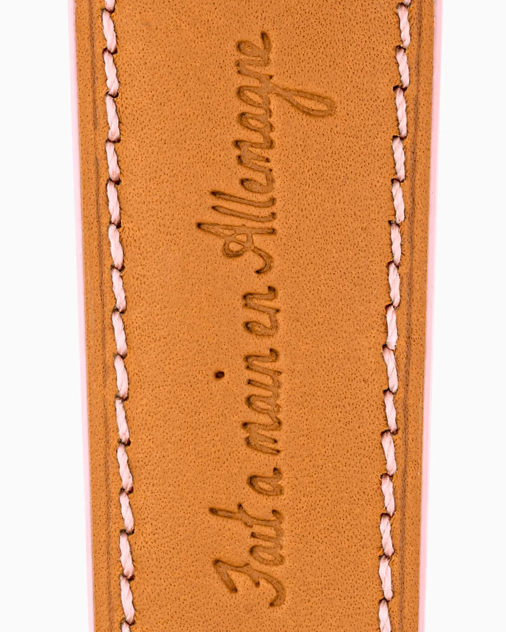 Swift Series luxury Apple Watch leather band closeup