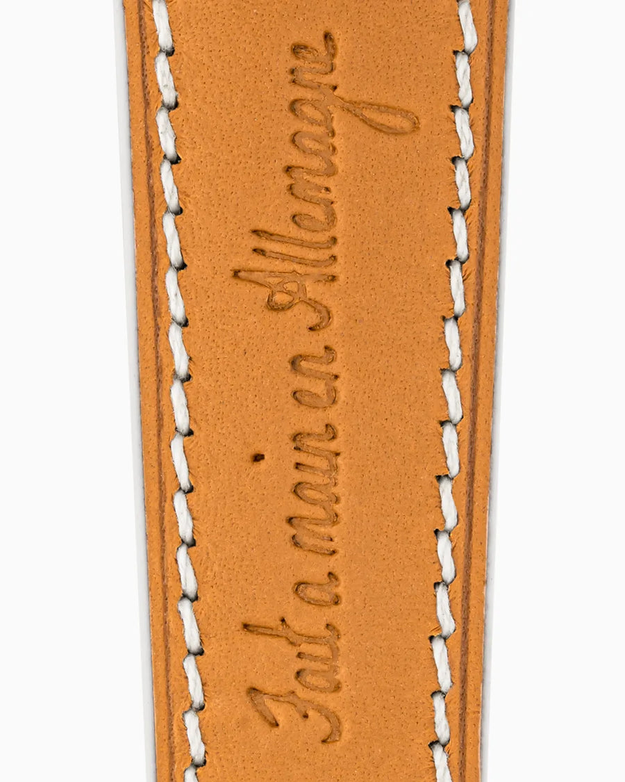Swift Series luxury Apple Watch leather band closeup