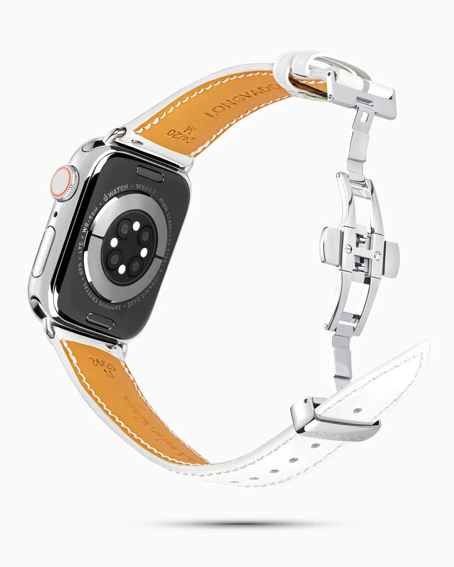 Swift Series luxury Apple Watch leather band circular image