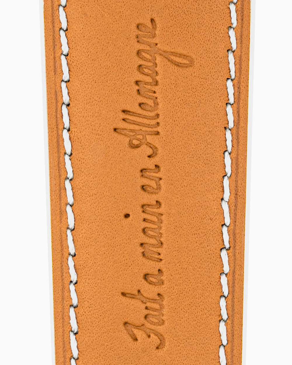 Swift Series luxury Apple Watch leather band closeup