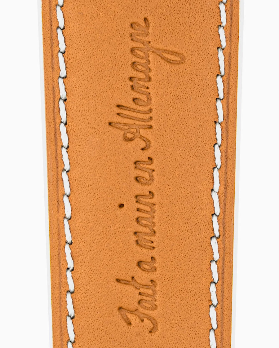 Swift Series luxury Apple Watch leather band closeup