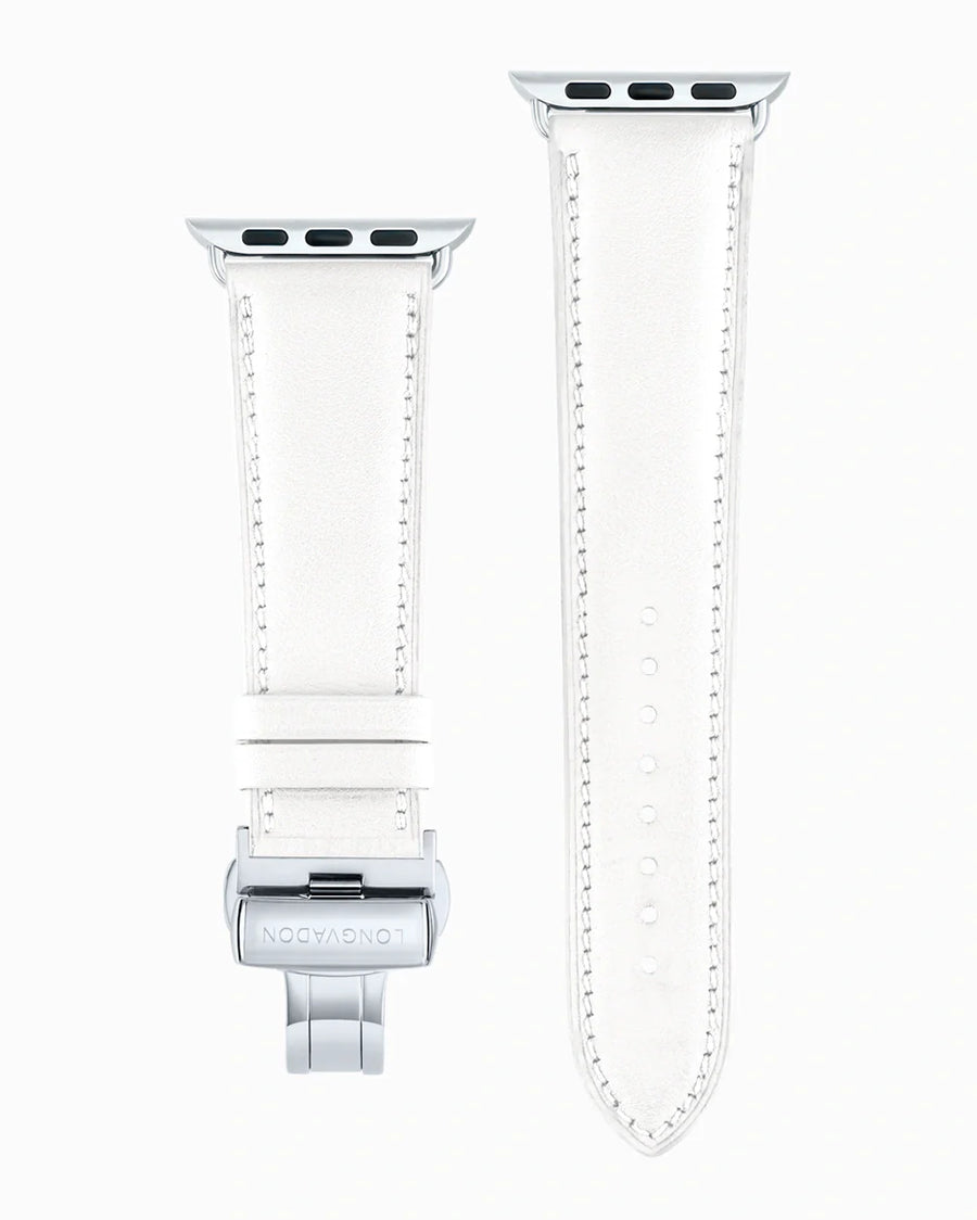 Swift Series luxury Apple Watch leather band straight from above