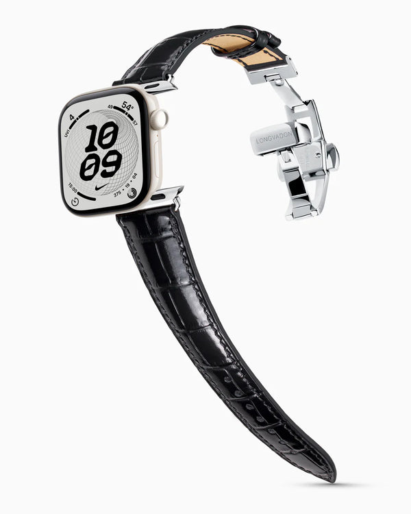 Caiman Series 3 | Noir Verni — clasp