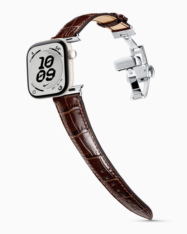 Caiman Series 3 | Marron Verni — clasp