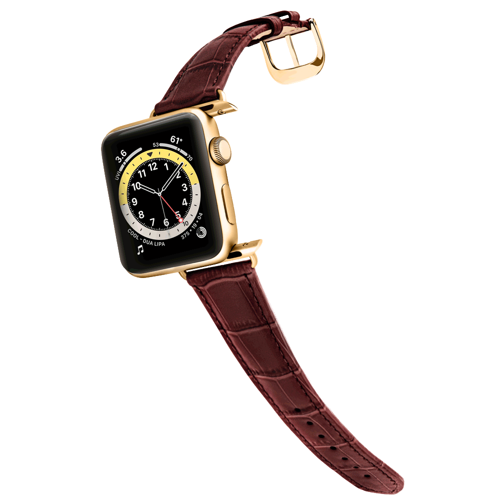 Women's Mahogany Brown w/ Gold Details