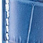 Caiman Series 3 | Bleu Marine Mat w/ Contrast Stitch — matte surface detail