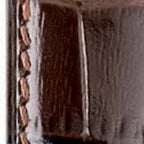 Caiman Series 3 | Marron Verni — patent surface detail